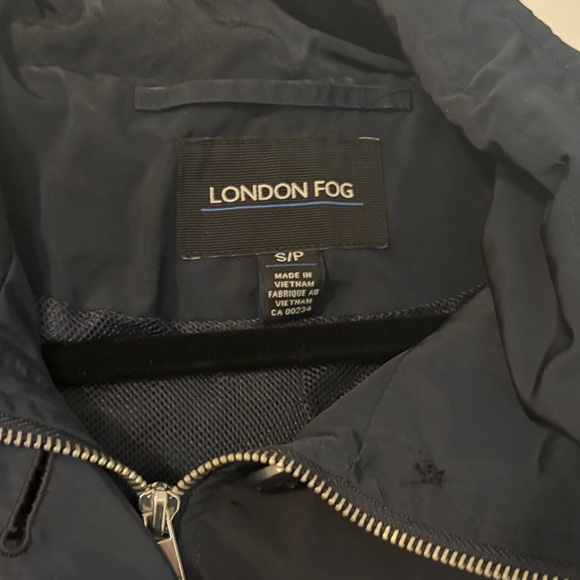 London Fog Navy Jacket with Button Closure - Picture 2 of 4